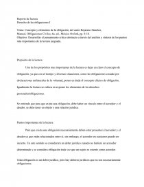 Concepto y elementos de la obligación.. Página 1