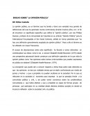 ENSAYO SOBRE” LA OPINIÓN PÚBLICA”