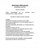 ESPACIOS VIRTUALES. BUSINESS CENTER