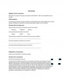 Ejemplo de una encuesta. Temas varios