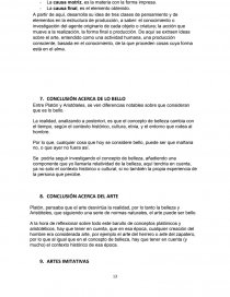 LAS IDEAS ESTÉTICAS DE PLATÓN Y ARISTÓTELES, SU APLICACIÓN A LAS ARTES Y CONSECUENCIAS EN EL MUNDO ANTIGÜO Y EN LA ACTUALIDAD.. Página 13