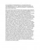 Acta asamblea extraordinaria de la sociedad mercantil