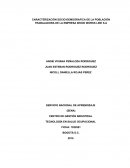 CARACTERIZACIÓN SOCIO-DEMOGRAFICA DE TRABAJADORES DE LA EMPRESA WOOD WORKS LINE S.A