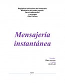 La mensajería instantánea es una forma de comunicación en tiempo real entre dos o más personas basada en texto