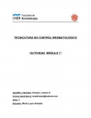 TECNICATURA EN CONTROL BROMATOLÓGICO.