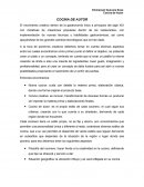 Cocina Creativa. Cocina de autor.