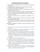 Actividades del plan de marketing