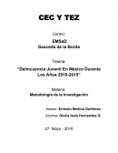 Delincuencia juvenil en México durante los años 2010-2015