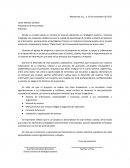 Ejemplo de solicitud de proyecto