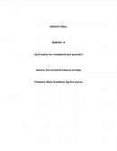¿Qué implica ser competente para aprender?