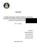 Análisis comparativo sobre los enfoques curriculares presentes en el sistema educativo chileno y el sistema educativo de otro país de América