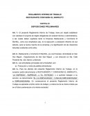 REGLAMENTO INTERNO DE TRABAJO RESTAURANTE CONCHERIA EL BARRILITO