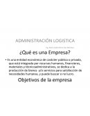 Logistica administracion.
