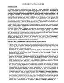 COMPENDIO GRAMATICAL PRÁCTICO. Página 1