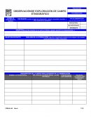 OBSERVACIÓN DE EXPLORACIÓN DE CAMPO ETNOGRÁFICO