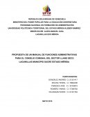 Manual de funciones administrativas para una comunidad.