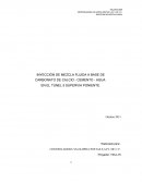 INYECCIÓN DE MEZCLA FLUIDA A BASE DE CARBONATO DE CALCIO - CEMENTO - AGUA