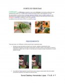 Remojar en agua abundante las hojas de las verduras y apilarlas ya ligeramente secas, dependiendo del grosor de las hojas se puede hacer una pila de cuatro o cinco hojas (en el caso de la albahaca se apilan hasta 10 hojas). Se aconseja que se pongan las h