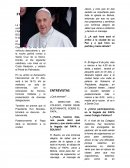 EL DIRECTOR DEL COLEGIO, PADRE RENE BUSTAMANTE, SOBRE EL PAPA...