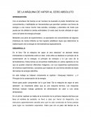 Maquina de vapor al cero absoluto