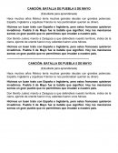 Cancion 5 de mayo.