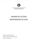 Independencia de chile.INFORME DE LECTURA