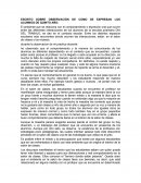 ESCRITO SOBRE OBSERVACIÒN DE COMO SE EXPRESAN LOS ALUMNOS DE QUINTO AÑO