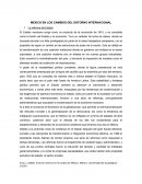 MEXICO EN LOS CAMBIOS DEL ENTORNO INTERNACIONAL
