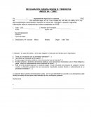 DECLARACION JURADA SEGÚN R.I 1999/002166