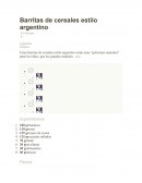 Estas barritas de cereales estilo argentino serán unas "golosinas naturales" para los niños, que los grandes también...más