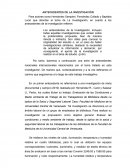 ANTECEDENTES DE LA INVESTIGACIÓN.