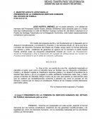 SE HACE FORMAL DENUNCIA POR HECHOS  CONSTITUTIVOS  VIOLATORIOS DE GARANTIAS QUE ES OBJETO MI ESPOSO.