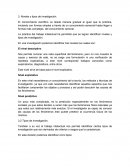 Niveles y tipos de investigación.