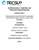 LABORATORIO 1 CREACION DE UN PROYECTO USANDO TIA PORTAL PARA LOS PLC 1200 Y 300 SIEMENS