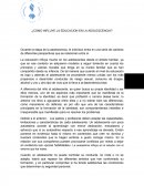 Como influye la educacion en la adolescencia?