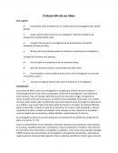 El desarrollo de sus ideas