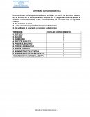 Actividad autodiagnóstica El sector público