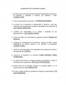 Cuestionario De Consultoría.