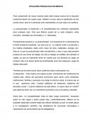 Situación Productiva en México.