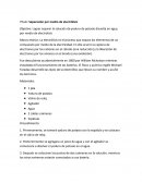 Separación por medio de electrólisis.