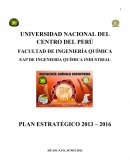 PLAN ESTRATÉGICO 2013 – 2016 HUANCAYO, JUNIO 2013