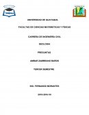 Preguntas de geologia