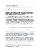 Reseña literaria de la lectura “ lógica de la investigación científica Capitulo 1”