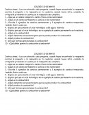 Cuestionario de ciencias 6° grado.