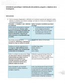 Actividad de aprendizaje Delimitación del problema, pregunta y objetivos de la investigación