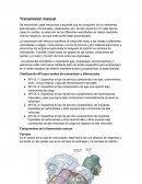 Transmision manual. Componentes de la transmisión manual