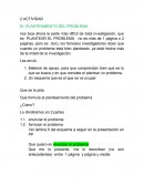 Planteamiento del problema en investigación