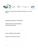 Administración de operaciones II. Planeación agregada
