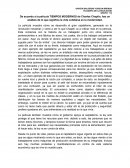 Tiempos modernos resumen