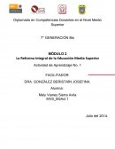 Reforma Integral de la Educación Media Superior.